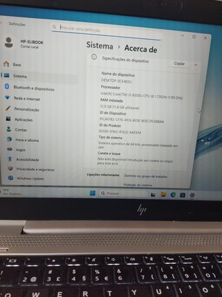 Portatil HP EliteBook 840-G5 8 Geraçao