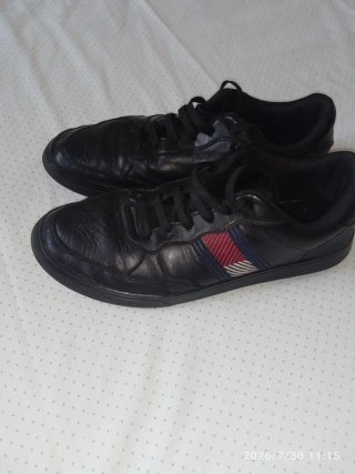 Sneakers Tommy Hilfiger Pelle Nere Taglia 42