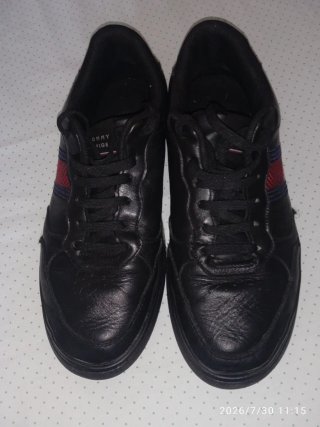 Sneakers Tommy Hilfiger Pelle Nere Taglia 42