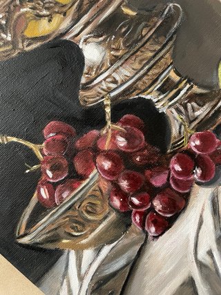 Bodegón al oleo original pintado a mano