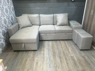 OFERTA NUEVO SOFA CAMA CON 2 PUFF
