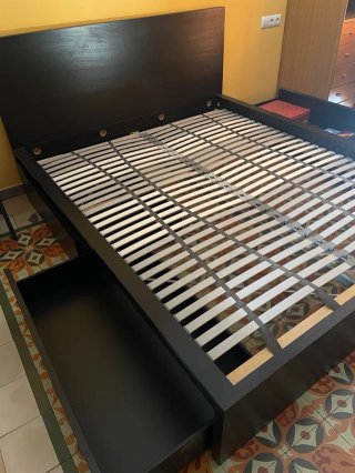 Estructura llit Ikea MALM amb 4 calaixos i somier