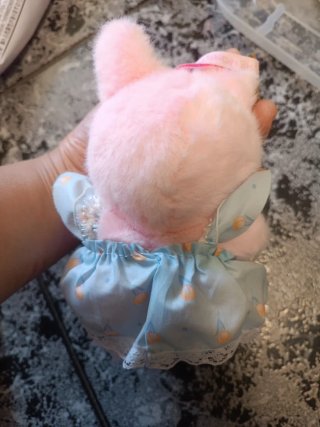Labubu Muñeca Peluche con vestido azul
