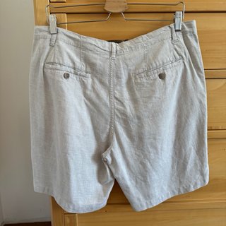 Zara Shorts Uomo Lino Beige