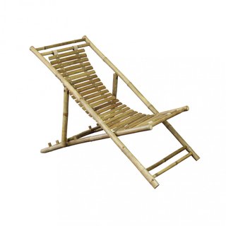Sdraio Reclinabile Relax Spiaggia Giardino Bamboo