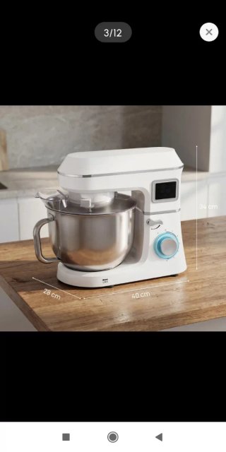 Batidora amasadora 6L 1400W