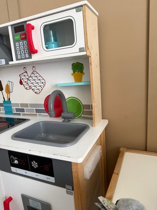 Cocina de juguete de madera