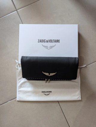 Bolso Zadig & Voltaire negro con cadena