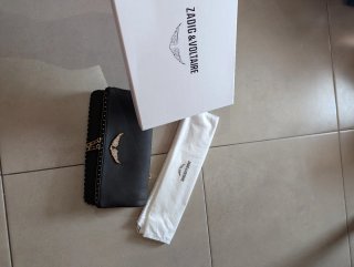 Bolso Zadig & Voltaire negro con cadena
