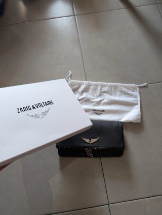 Bolso Zadig & Voltaire negro con cadena