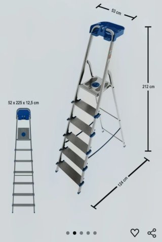 Escalera plegable 7 alturas a estrenar