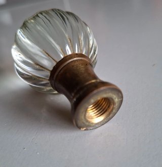 REMATE DE CRISTAL VINTAGE PARA LÁMPARA