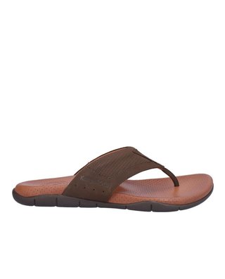 Sandalias de piel marrón hombre