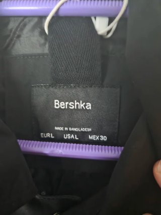 Cortavientos Bershka Negro Talla L