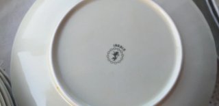 Vajilla Porcelana Irabia Floral Beige Morado