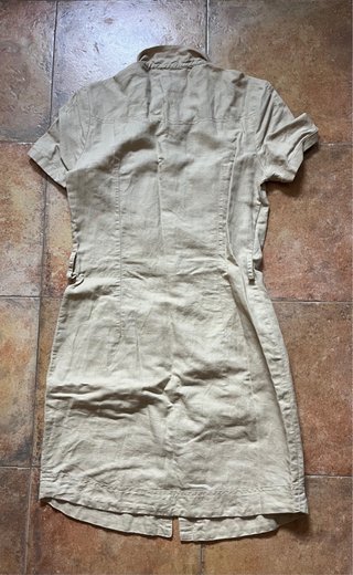 Vestido beige estilo boho