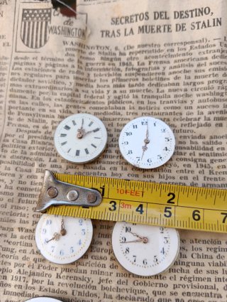 Lote maquinas relojes suizos mecánicos con dial