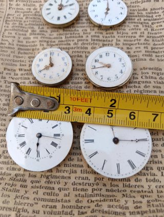 Lote maquinas relojes suizos mecánicos con dial