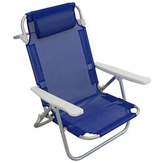 Sedia Relax da Spiaggia Sdraio Pieghevole Blu