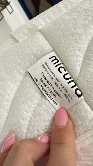 Cuna Micuna Trevi + Colchón Viscoelástico + nórdic