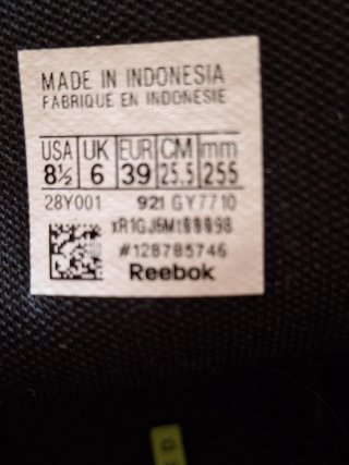 Deportivas Reebok Negras Talla 39