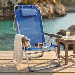 Sedia Pieghevole Outdoor Mare Campeggio Azzurra