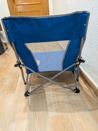 Silla de Playa Aktive Azul y Blanca