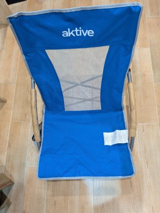 Silla de Playa Aktive Azul y Blanca