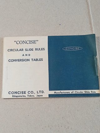Regolo Calcolatore Circolare Concise Vintage