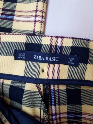 Pantalón de cuadros Zara Mujer