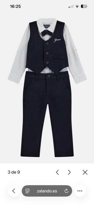 Conjunto ceremonia/traje Guess niño como nuevo