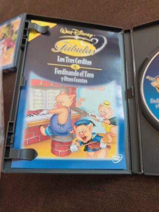 DVD Fábulas , los 3 cerditos, ferdinando el toro..