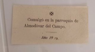 Documento vintage Almodóvar del campo