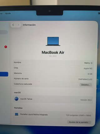 MacBook Air M2 256GB azul