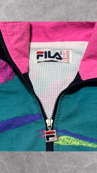 Cortavientos Fila Vintage 90s Multicolor