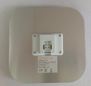 Bombilla LED cuadrada. ZEYUN 2D LED 4PIN 12W 6500K