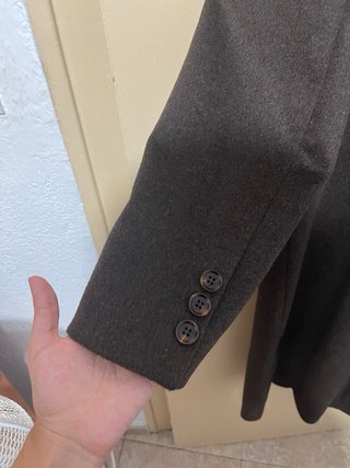 Abrigo largo Stradivarius marrón