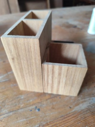 Organizador de escritorio de madera