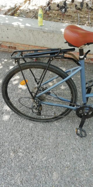Bicicleta urbana gris