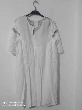 Vestido Morgan bordado blanco