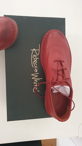 Scarpe REBECCA WHITE Pelle Rosse Tg 36 Nuove