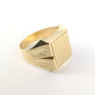 Anillo Sello Oro 18K 6,42g T28