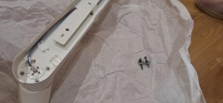 Lampara blanca de techo