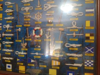 Cuadro Náutico Nudos y Banderas Marinas