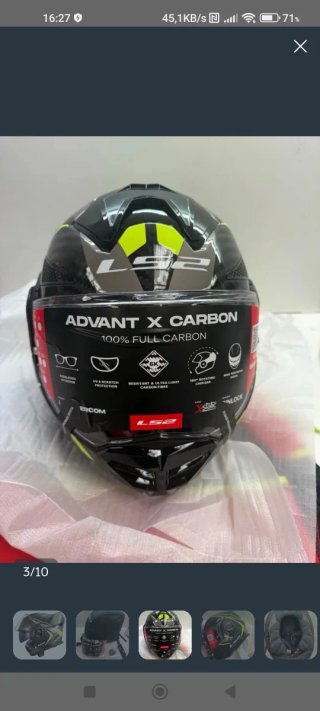 CASCO LS2 ADVANT X CARBON FUTERE II TALLA M. NUEVO