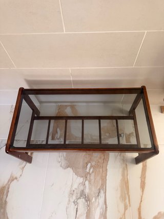 Mesa de centro madera y cristal