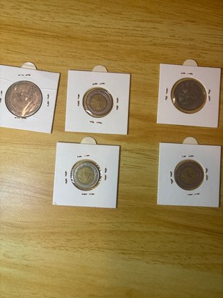 Lote 5 Monedas Mexicanas 1 Peso