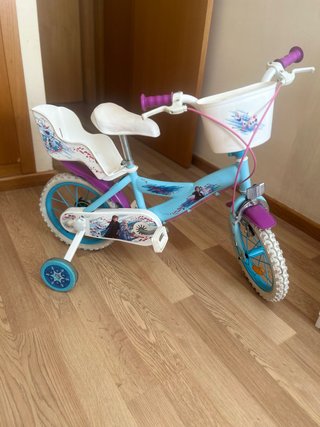 Bicicleta infantil Frozen 14” con ruedines