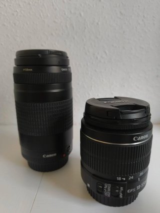 Canon EOS 2000d + 2 objetivos + Accesorios