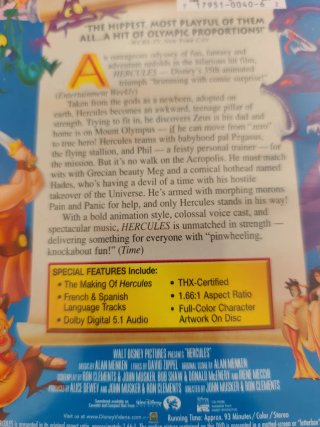 DVD Disney "LIMITED ISSUE" HÉRCULES.